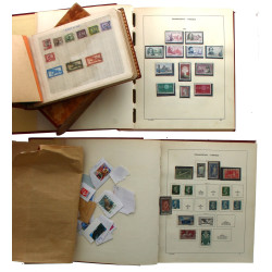 Deux albums de timbres France des origin