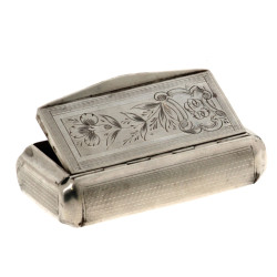 Tabatière en argent, poinçon minerve, po