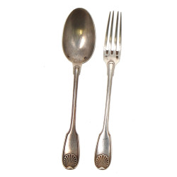 Couvert enfant en argent, poinçon minerv