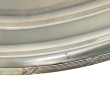Plat torpilleur en métal argenté décor j