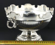 Coupe sur piédouche en métal argenté, pa