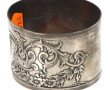 Anneau de serviette en argent, poinçon m