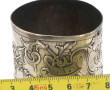 Anneau de serviette en argent, poinçon m