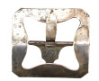 Boucle de chapeau ancienne en argent poi