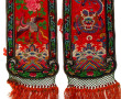 CHINE - Paire de petits panneaux en soie