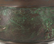 CHINE - Vase en bronze à patine médaille