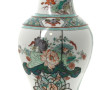 CHINE - Vase balustre en porcelaine, Fam