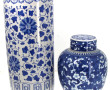 CHINE - Porte-parapluie en porcelaine dé