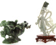 CHINE fin Xxème - Femme à l'éventail, su