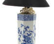 CHINE - Vase à pans coupés en porcelaine