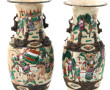 NANKIN - Paire de vases en céramique à d