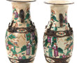 NANKIN - Paire de vases en céramique à d