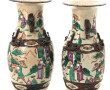 NANKIN - Paire de vases en céramique à d