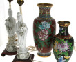 Paire de Guanyin en porcelaine blanche, 