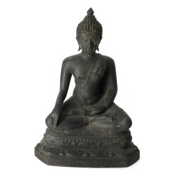 BOUDDHA - Bronze à patine sombre, fonte 