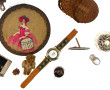 Boîte à ouvrage en osier, panier à gibie