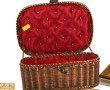 Boîte à ouvrage en osier, panier à gibie