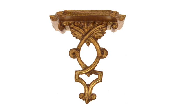 Petite console d'applique en bois doré H