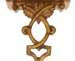 Petite console d'applique en bois doré H