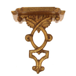 Petite console d'applique en bois doré H