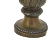 Paire de vases en métal composition de s