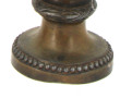 Paire de vases en métal composition de s