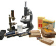 Lot de 2 microscopes dont un en laiton (