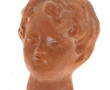 "Tête d'enfant", sujet en terre cuite, n