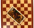 Jeu d'échecs en placage 50 x 50 cm et pi