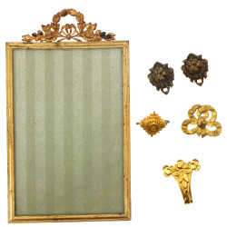 Porte-photo début Xxème, encadrement mét