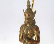 Lampe décorative "Bouddha" en métal doré