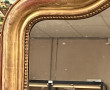 Grand miroir XIXème en bois et stuc doré