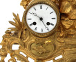 Pendule Romantique en métal doré, mécani