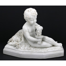 PUTTI à la coupe de raisin, sujet en bis