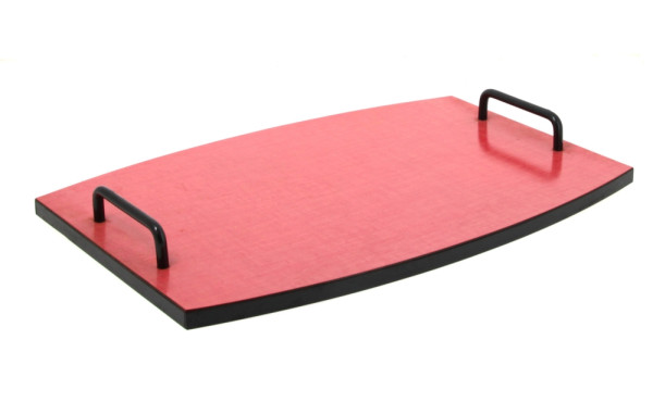 Plateau de service en formica rouge des 