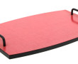 Plateau de service en formica rouge des 
