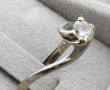 Bague solitaire diamant 0,50 ct, monture