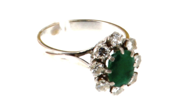 Bague en or 18 cts, poinçon tête d'aigle