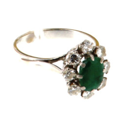 Bague en or 18 cts, poinçon tête d'aigle