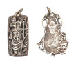 2 médailles religieuses en argent, poids