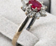 Bague deux ors 18 cts, poinçon tête d'ai
