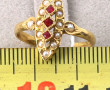 Bague ancienne forme marquise en or jaun
