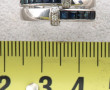 Bague jonc en or gris 18 cts, poinçon tê
