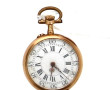 Montre de col en or jaune, poinçon tête 