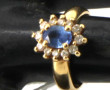 Bague en or jaune 18 cts, poinçon tête d