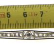 Broche barrette en en or, 18 carats, poi