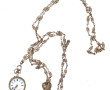 Montre de col en argent, poinçon crabe e