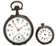 Lot de 2 montres en argent : une montre 