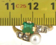 Bague style toi et moi en or 18 carats, 