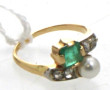 Bague style toi et moi en or 18 carats, 